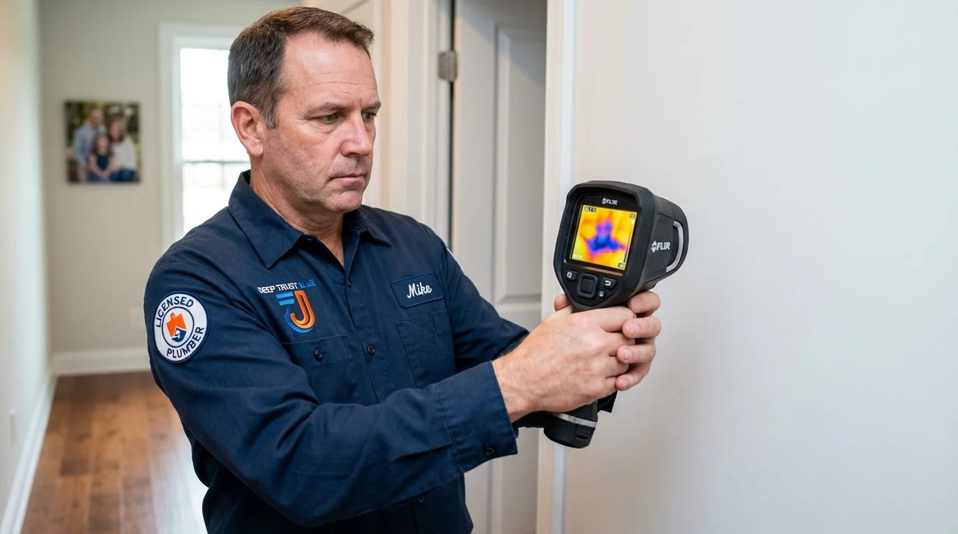Thermal imaging leak detection by Johns Plumbing LLC in Ransom Canyon